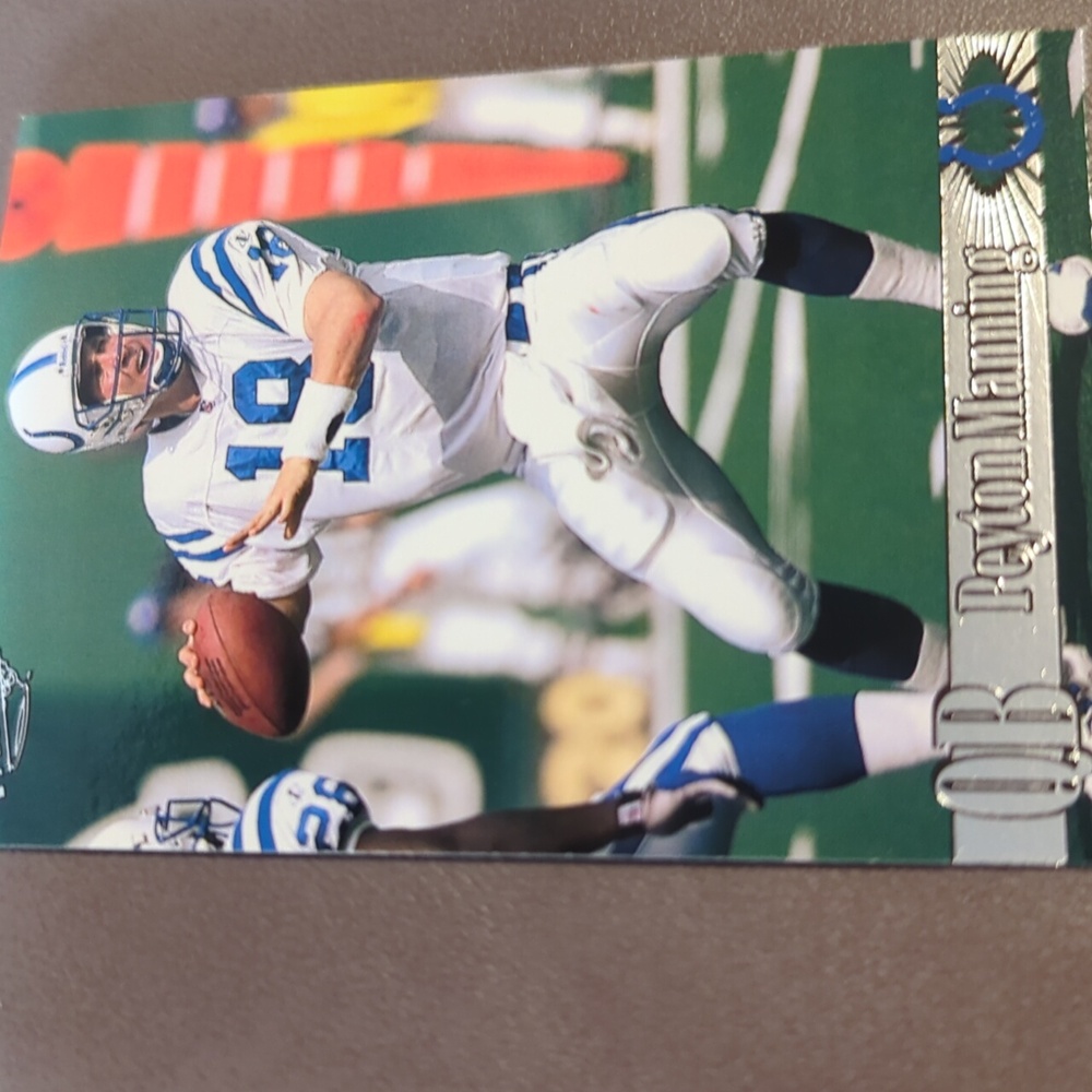 1998 Pacific Peyton Manning rookie card Indianapolis Colts Tennessee Number 181 - Picture 2 of 4